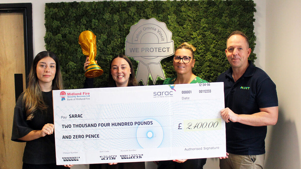 midland fire sarac worldcup sweepstakes charity donation